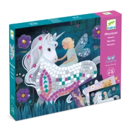 Djeco De betoverde wereld – Glittermozaïek, Knutselset - 6 tot 10 jaar