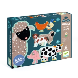 Afbeeldingen van Djeco puzzelset Honoré en vrienden – 6 dieren – vanaf 3 jaar