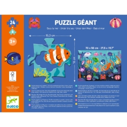 Djeco voel- en vloerpuzzel Tactilo Zee – 32 stukjes – vanaf 3 jaar