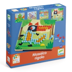 Picture of Djeco Mosaïco Rigolo – mozaïekspel met 230 pinnetjes – vanaf 4 jaar