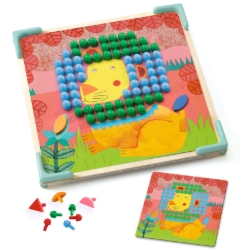 Picture of Djeco Mosaïco Animo – dierenmozaïek met 230 pinnetjes – vanaf 4 jaar