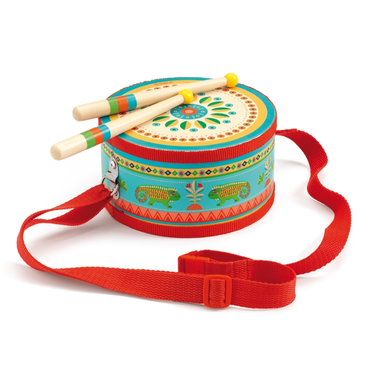 Afbeeldingen van Djeco Animambo handtrommel met draagband – vanaf 2 jaar