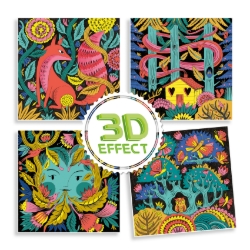 Afbeeldingen van Djeco Fantasiebos – 3D-kleurset met penseelstiften – van 7 tot 12 jaar