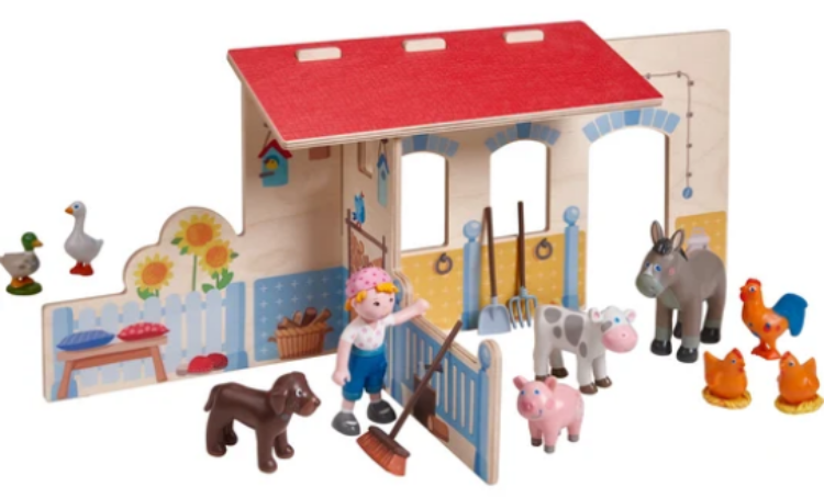 HABA Poppenhuis Little Friends Boerderij landleven