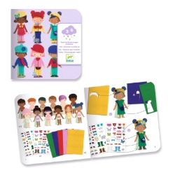 Djeco Zacht in de kleren steken – aankleedcollage met vilt – van 3 tot 6 jaar