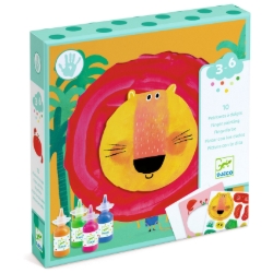 Djeco Gekke dieren – vingerverf- en stickerset – van 3 tot 6 jaar