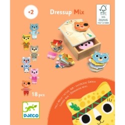 Djeco Dressup Mix – houten aankleedpuzzel – vanaf 2 jaar