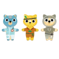 Djeco Dressup Mix – houten aankleedpuzzel – vanaf 2 jaar