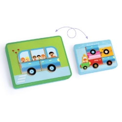 Djeco Inzebox Vehicles – magnetisch voertuigspel – vanaf 3 jaar