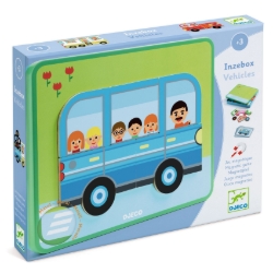 Djeco Inzebox Vehicles – magnetisch voertuigspel – vanaf 3 jaar