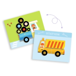 Djeco Inzebox Vehicles – magnetisch voertuigspel – vanaf 3 jaar