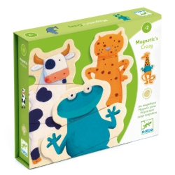 Djeco Crazy – houten dierenmagneten om te mixen, magnetisch spel – vanaf 2 jaar