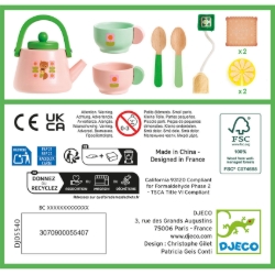 Djeco P’ti Set Thee – houten speelgoedtheeservies – vanaf 4 jaar