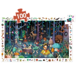 Djeco Betoverd bos – observatiepuzzel van 100 stukjes – vanaf 5 jaar
