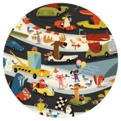 Djeco Autorally – observatiepuzzel van 54 stukjes – vanaf 4 jaar