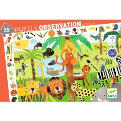 Djeco Jungle – observatiepuzzel van 35 stukjes – vanaf 3 jaar