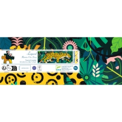 Djeco Gallery Luipaard – Panorama legpuzzel van 1000 stukjes – vanaf 9 jaar