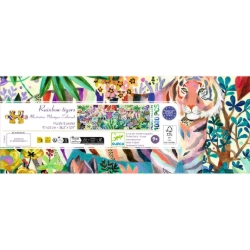 Djeco Gallery Regenboogtijgers – Panorama legpuzzel van 1000 stukjes – vanaf 9 jaar