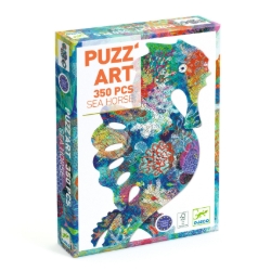 Djeco Puzz’Art Zeepaardje – silhouetpuzzel van 350 stukjes – vanaf 8 jaar
