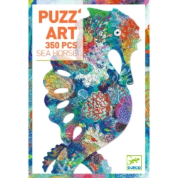 Djeco Puzz’Art Zeepaardje – silhouetpuzzel van 350 stukjes – vanaf 8 jaar