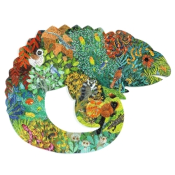 Djeco Puzz’Art Kameleon – silhouetpuzzel van 150 stukjes – vanaf 6 jaar