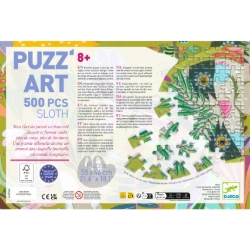 Djeco Puzz’Art Luiaard – silhouetpuzzel van 500 stukjes – vanaf 8 jaar