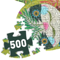 Djeco Puzz’Art Luiaard – silhouetpuzzel van 500 stukjes – vanaf 8 jaar