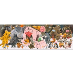 Djeco Gallery Het park – Panorama legpuzzel van 100 stukjes – vanaf 5 jaar