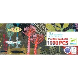 Djeco Gallery Vissenparadijs – Panorama legpuzzel van 1000 stukjes – vanaf 9 jaar