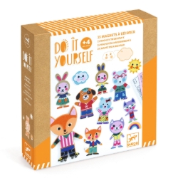 Djeco knutselset Funky Family – DIY dierenmagneten met vilt – vanaf 4 jaar