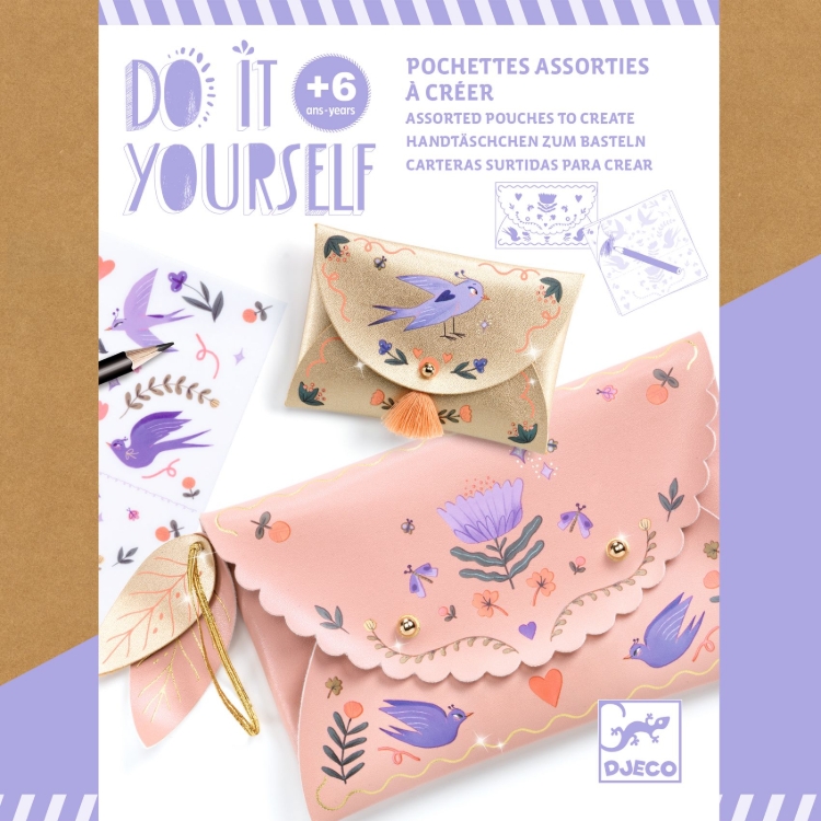 Djeco knutselset Sweet Fashionista – DIY tasje en portemonnee – vanaf 6 jaar