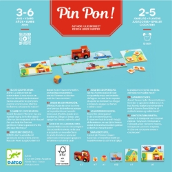 Djeco Pin Pon! – Coöperatief Brandweerspel – van 3 tot 6 jaar