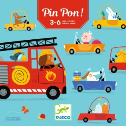 Djeco Pin Pon! – Coöperatief Brandweerspel – van 3 tot 6 jaar