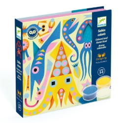 Djeco Lichtjes van de zee – knutselen zandkunst met glow-in-the-dark – van 5 tot 8 jaar