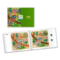 Djeco Boomtoppen – mozaïekset met metallic stickers – van 5 tot 8 jaar