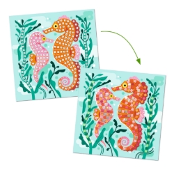 Djeco Caribbean – mozaïekset met metallic stickers – van 5 tot 8 jaar