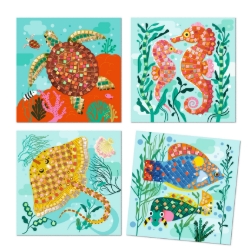 Djeco Caribbean – mozaïekset met metallic stickers – van 5 tot 8 jaar