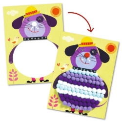 Djeco PomPom Puppies – honden versieren met pompons – van 3 tot 6 jaar