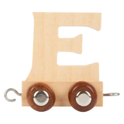Picture of Lettertrein Letter E – Naturel Hout – Decoratief