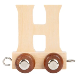 Picture of Lettertrein Letter H – Naturel Hout – Decoratief