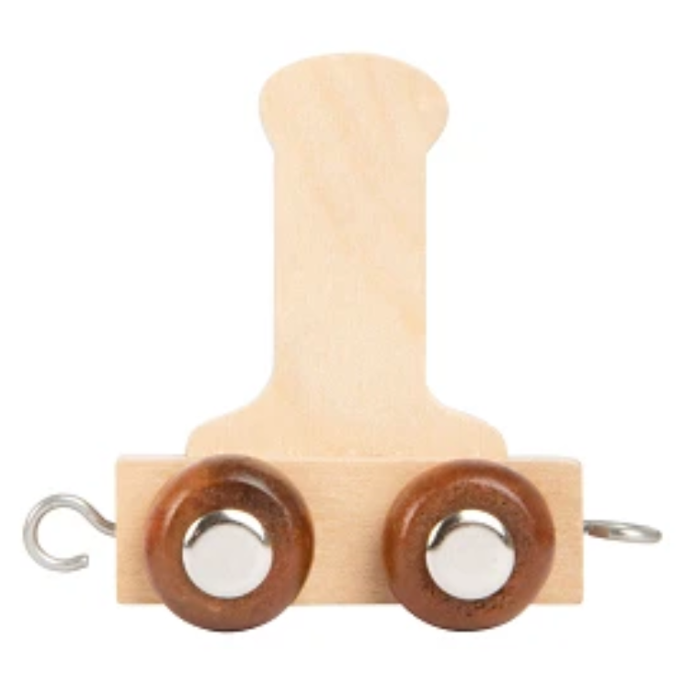 Afbeeldingen van Lettertrein Letter I – Naturel Hout – Decoratief