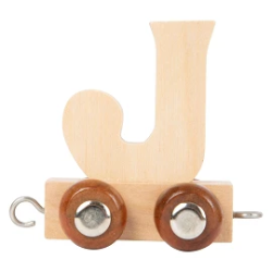 Picture of Lettertrein Letter J – Naturel Hout – Decoratief