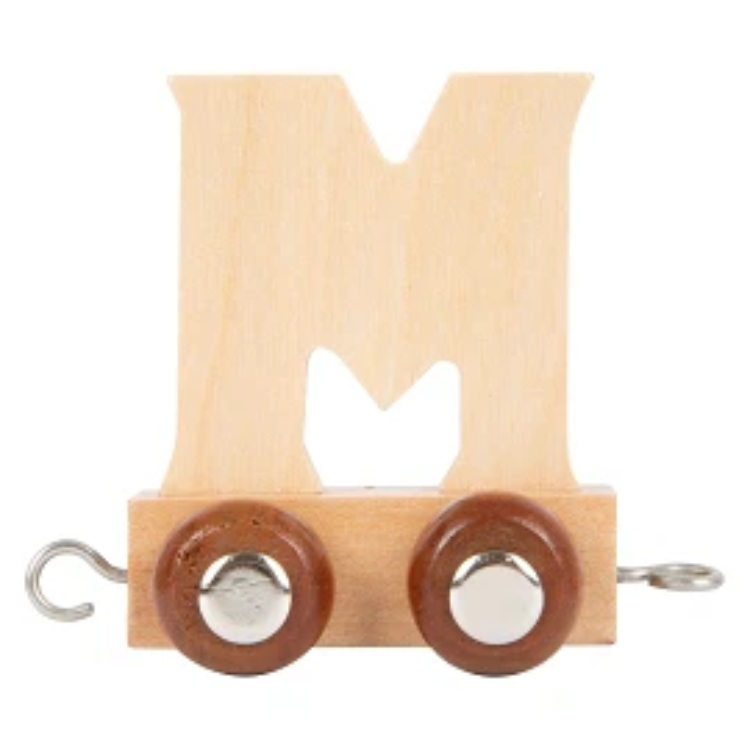 Picture of Lettertrein Letter M – Naturel Hout – Decoratief