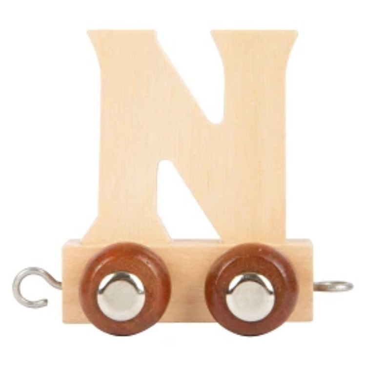 Picture of Lettertrein Letter N – Naturel Hout – Decoratief