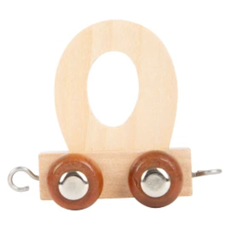 Afbeeldingen van Lettertrein Letter O – Naturel Hout – Decoratief