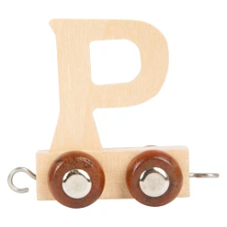 Picture of Lettertrein Letter P – Naturel Hout – Decoratief