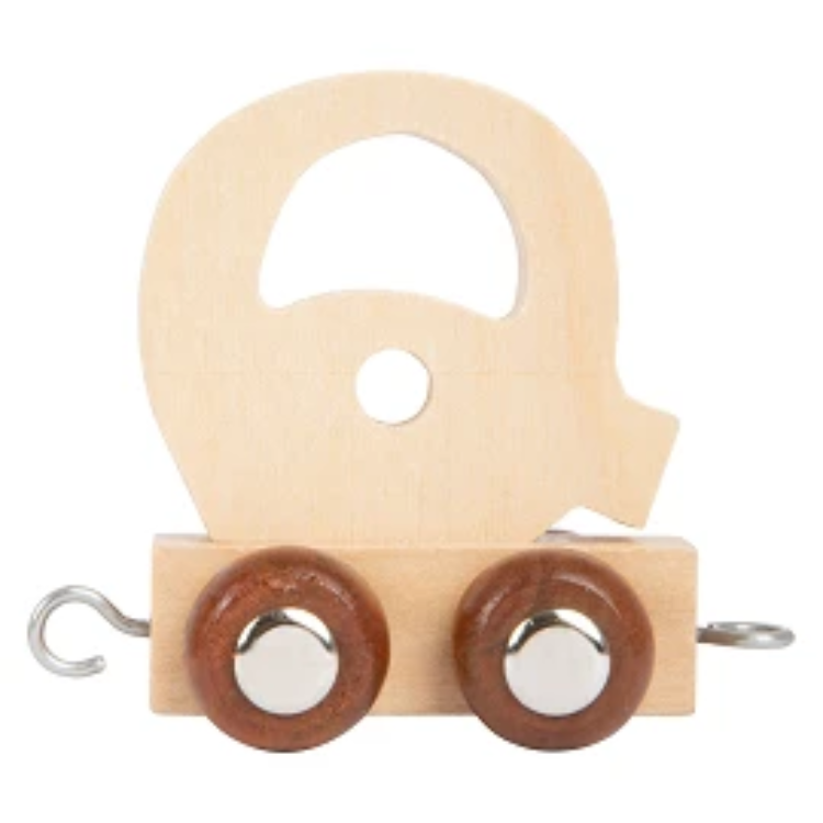 Picture of Lettertrein Letter Q – Naturel Hout – Decoratief
