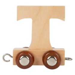 Picture of Lettertrein Letter T – Naturel Hout – Decoratief