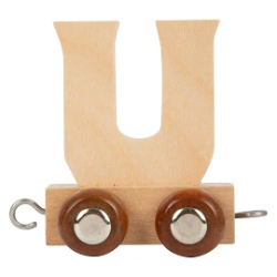 Picture of Lettertrein Letter U – Naturel Hout – Decoratief