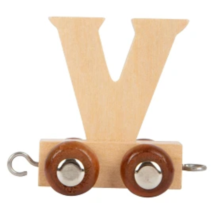 Picture of Lettertrein Letter V – Naturel Hout – Decoratief